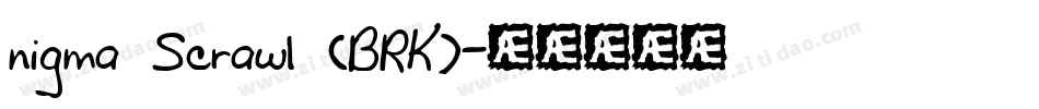 nigma Scrawl (BRK)字体转换